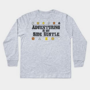 Adventuring is my Side Hustle Kids Long Sleeve T-Shirt